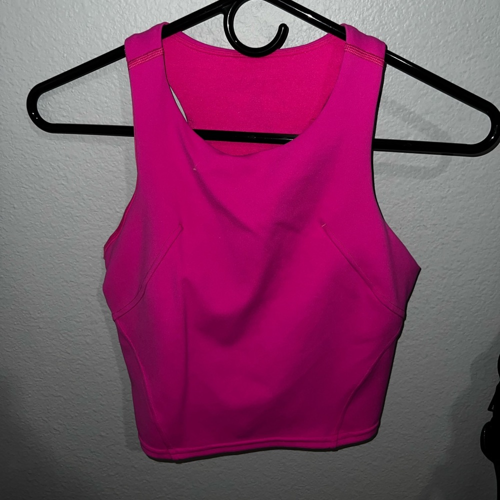 lululemon pink high rise align tank- worn once